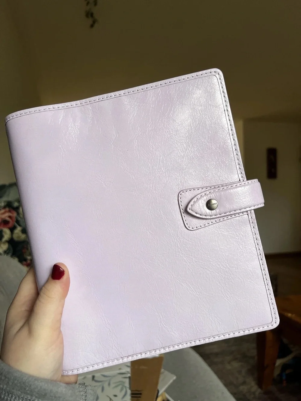 A5 Filofax Malden Rings Binder in Rare Orchid Color